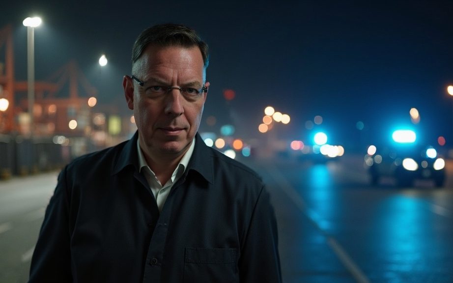 Hermann Meyer am Hafen